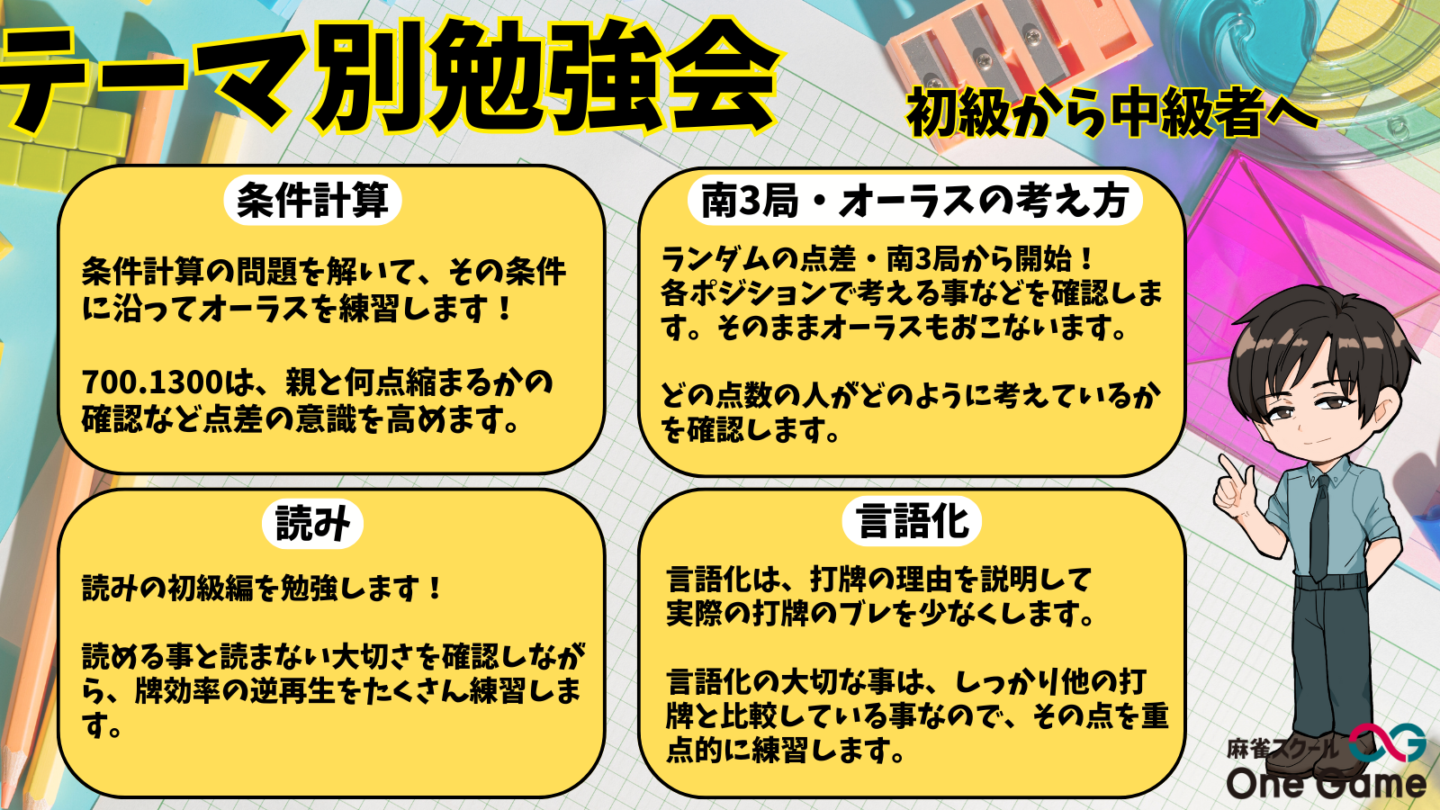 テーマ別勉強会~初級者から中級者へ~(言語化)
