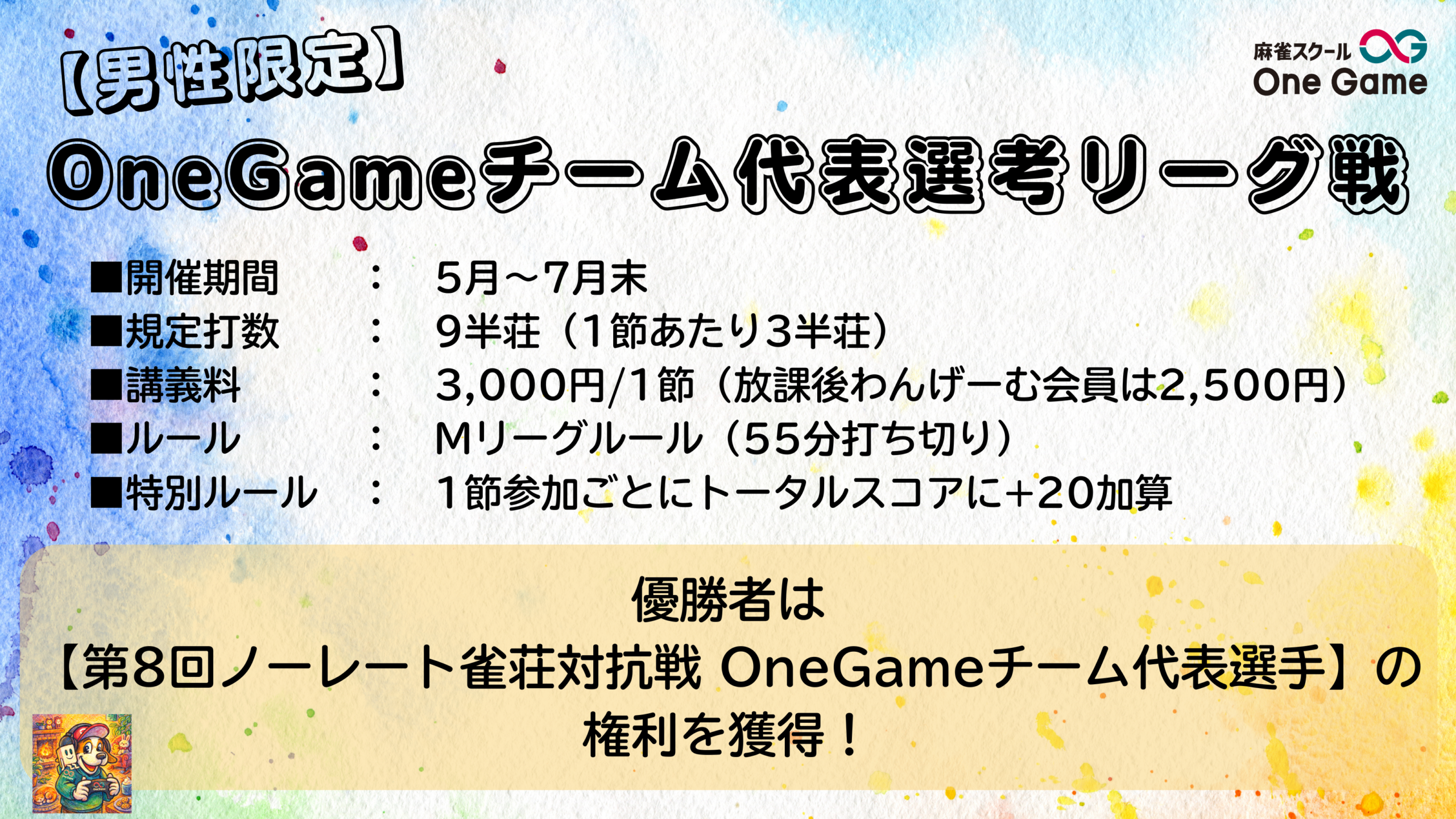 OneGameチーム代表選考リーグ戦